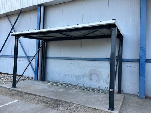 abris pour deux roues en acier