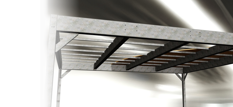 mezzanine métal mécano-boulonné en kit prête à poser - metablok